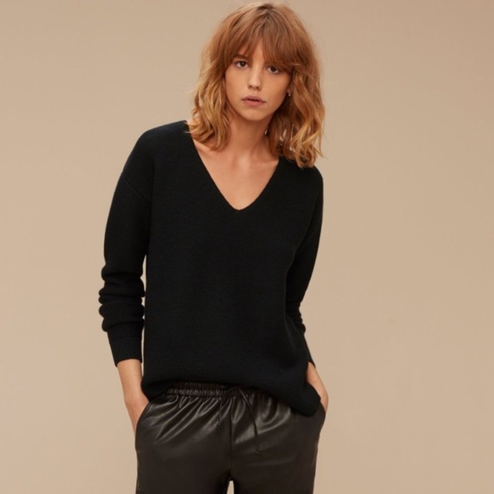 Aritzia Wilfred Free Wolter merino wool sweater